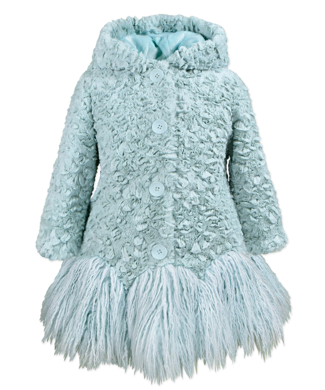 Coat-Shaggy Skirt Coat 3904-GMW