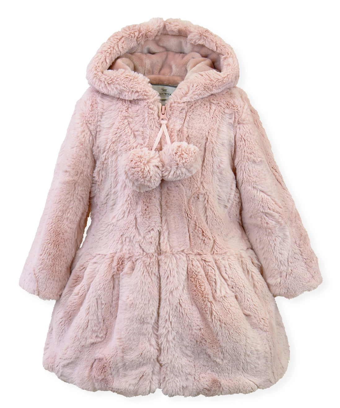Coat-Hooded Pompon Coat 3632T